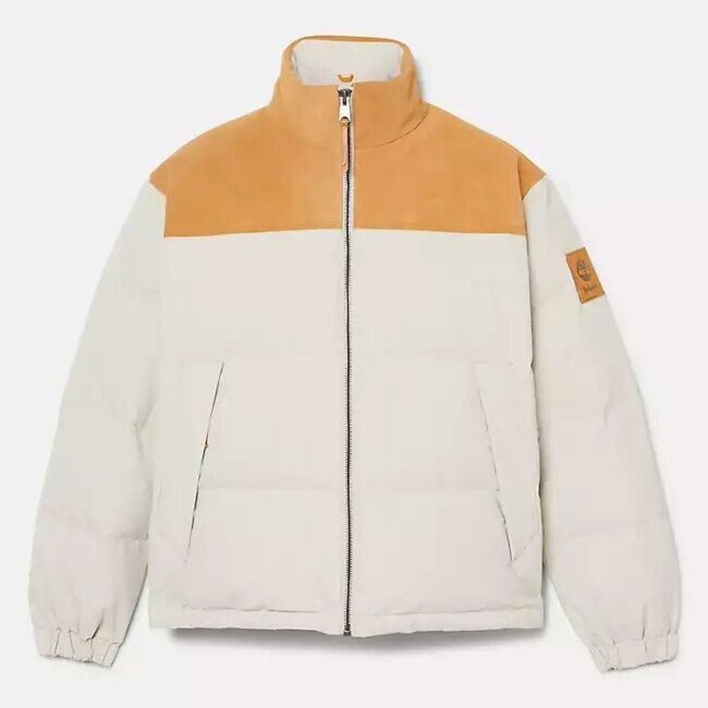 Timberland Men’s Mount Welch Water-Repellent Puffer Jacket Size XL, Taupe